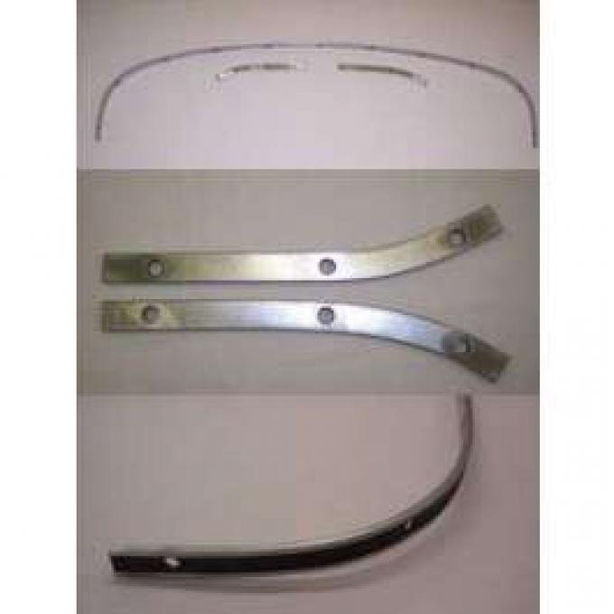Full Size Chevy Convertible Top Rear Tack Rails, 1967-1968
