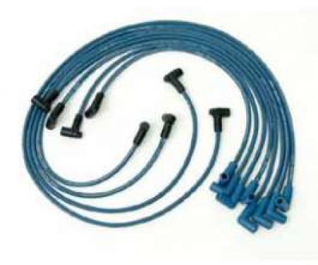 Full Size Chevy HEI Blue Spark Plug Wires, Moroso, 1958-1972