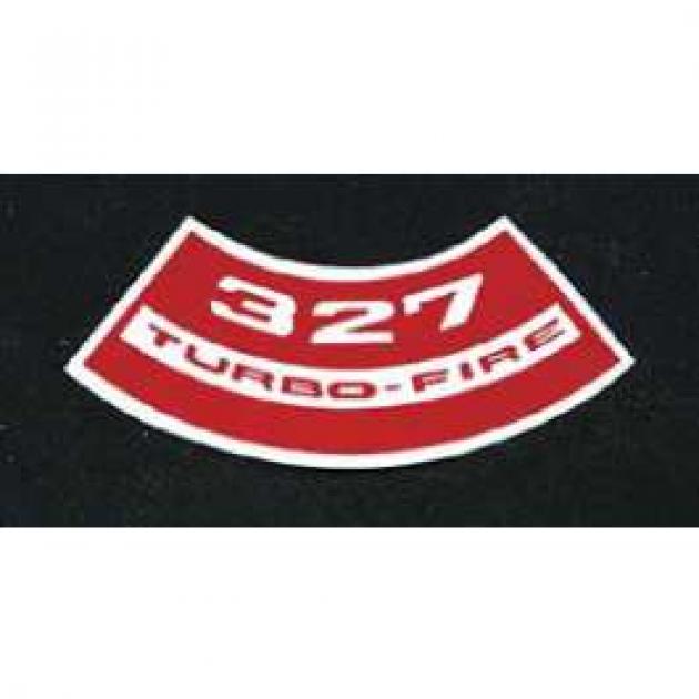 Full Size Chevy Air Cleaner Decal, 327ci TurboFire, 19651972