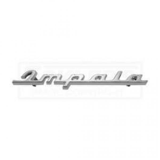 Full Size Chevy Rear Quarter Panel Script Emblems, Impala, 1960