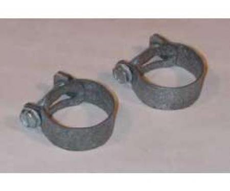 Full Size Chevy Intake To Water Pump Bypass Hose Clamp Set, 348 & 409ci, 1958-1964