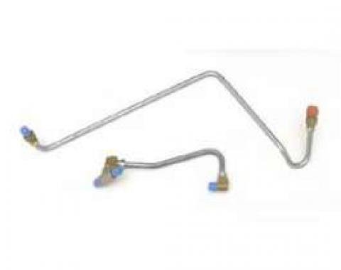 Full Size Chevy Fuel Pump Line To Carburetor Lines, 409ci, With 2 x 4-Barrel, 1962