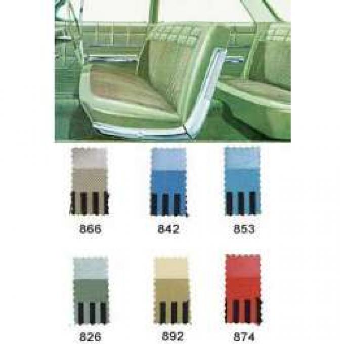 Full Size Chevy Seat Cover Set, 4-Door Sedan, Impala, 1962