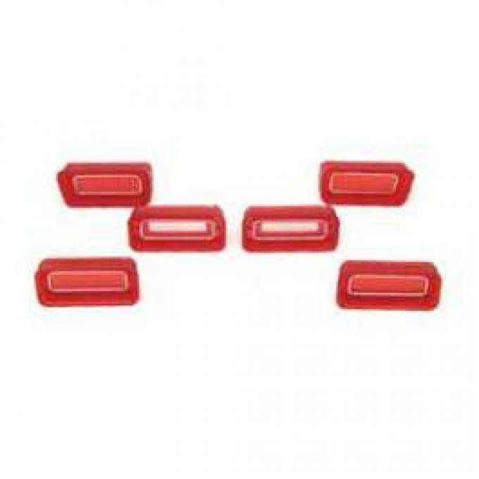 Full Size Chevy Taillight & Back-Up Light Lens Set, 1969