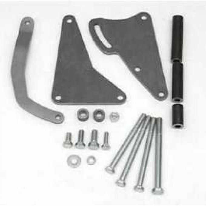 Full Size Chevy Long Water Pump Alternator Bracket Kit, High Mount, Big Block, 396 & 427 & 454ci, 1958-1972