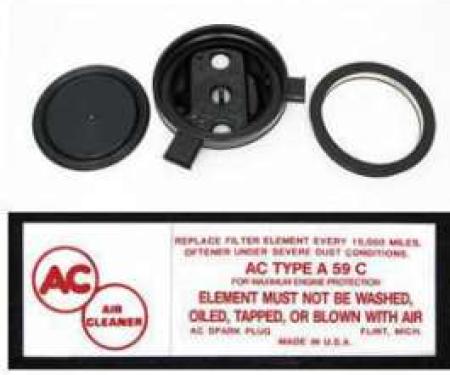 Full Size Chevy Air Cleaner Assembly, 3 x 2, Tri-Power, 1959-1961
