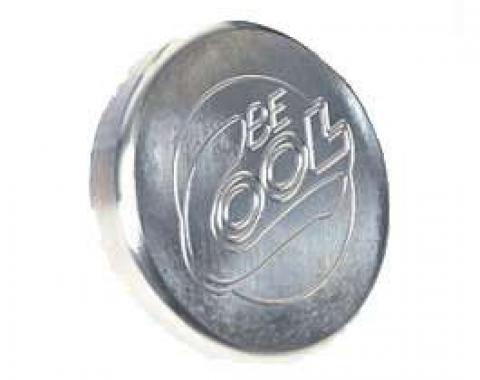 Full Size Chevy Radiator Cap, Be Cool, Billet, Round, Natural Finish