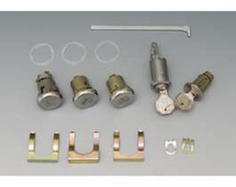 Full Size Chevy Complete Lock Set, 2-Door, 1965