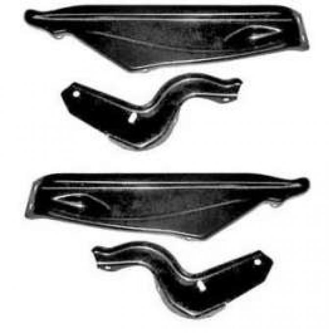 Full Size Chevy Front Bumper Bracket Set, 1966