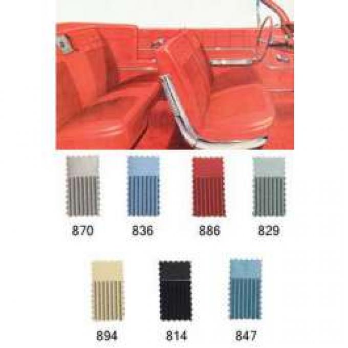 Full Size Chevy Seat Cover Set, Impala Convertible, 1962