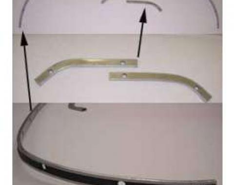 Full Size Chevy Convertible Top Rear Tack Rails, 1965-1966