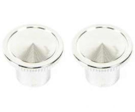Full Size Chevy Radio Knobs, Outer, Chrome, 1964-1966