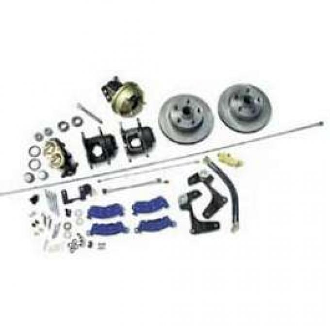Full Size Chevy Power Front Disc Brake Kit, Complete, 1958