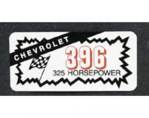 Full Size Chevy Valve-Cover Decal, 396ci/325hp Turbo-Fire, 1965-1972