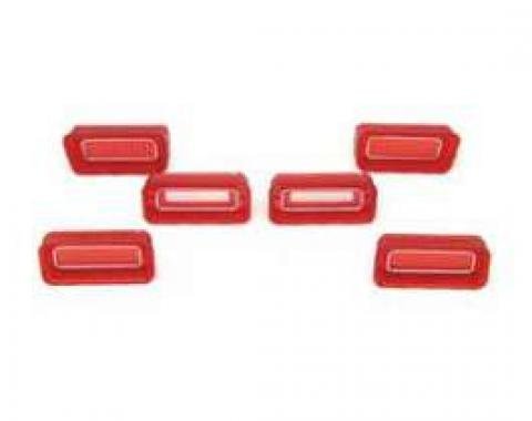 Full Size Chevy Taillight & Back-Up Light Lens Set, 1969
