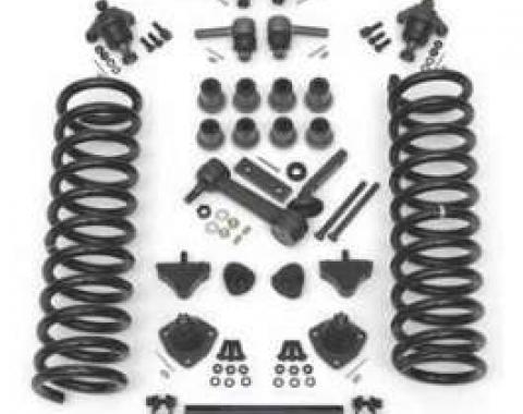 Full Size Chevy Front End Suspension Rebuild Kit, With Standard Coil Springs & Poly Bushings, 1961-1964