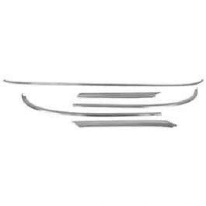 Full Size Chevy Windshield Molding Set, 2-Door Hardtop, Impala, 1963-1964