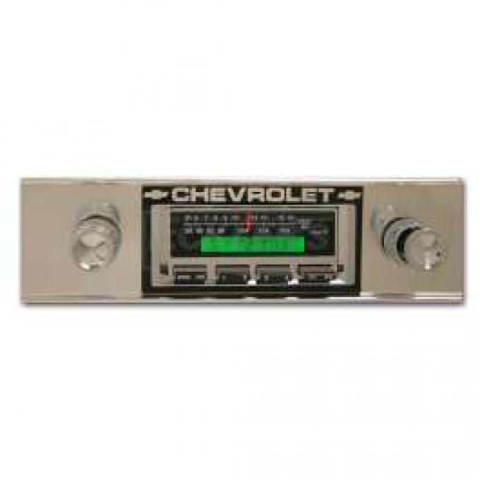 Full Size Chevy Stereo, KHE-100 Series, 100 Watts, Chrome Face, 1958