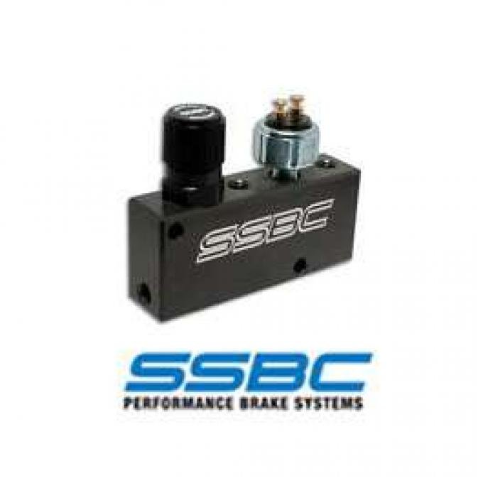 Full Size Chevy Proportioning Valve, SSBC, Adjustable, With Brake Light Switch