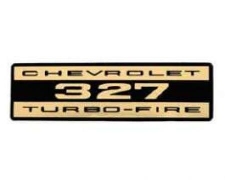 Full Size Chevy Valve Cover Decal, 327ci Turbo-Fire, 1962-1972