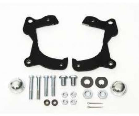 Full Size Chevy Front Disc Brake Bracket Kit, 1958