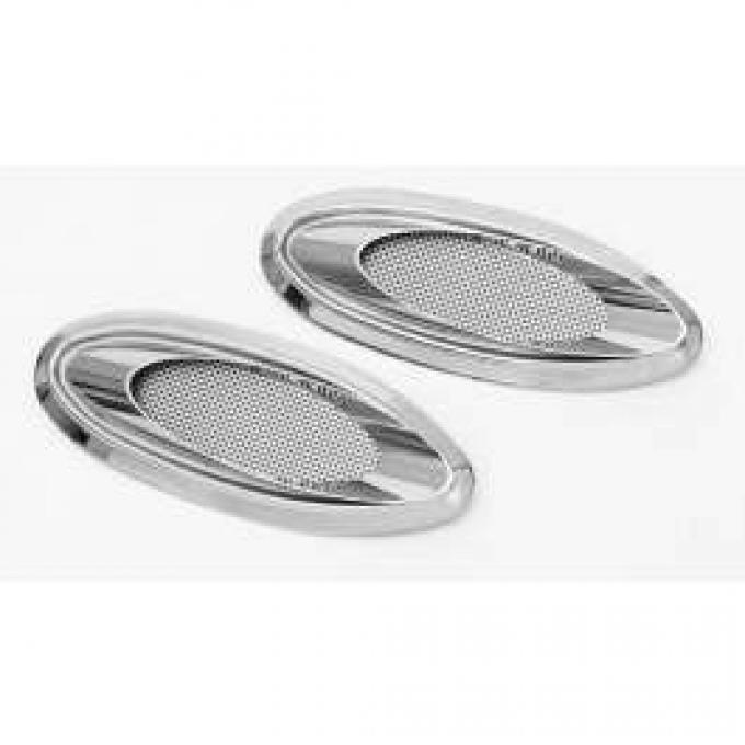 Full Size Chevy Quarter Panel Exhaust Ports, Good Quality, 1958-1960
