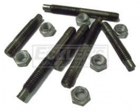 Chevy Exhaust Manifold Stud Kit, Steel, 1973-1979