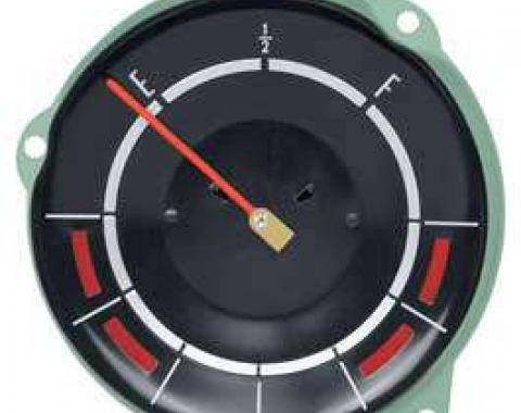 Full Size Chevy Fuel Gauge, With Temp and Alt Warning Lights, 1965