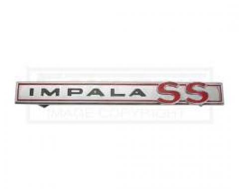 Full Size Chevy Trunk Emblem, Impala SS, 1964