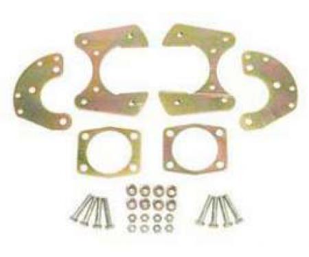 Full Size Chevy Rear Disc Brake Bracket Kit, 1958-1964