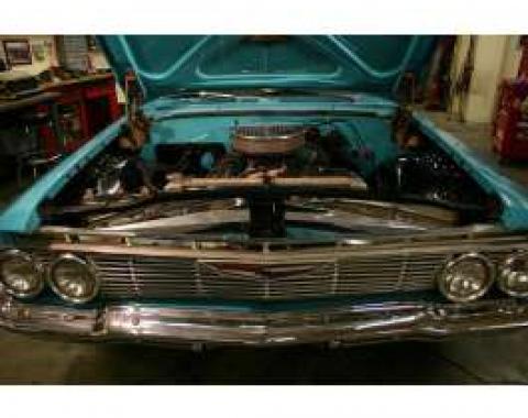 Full Size Chevy Core Support Filler Panels, Polished, 1961