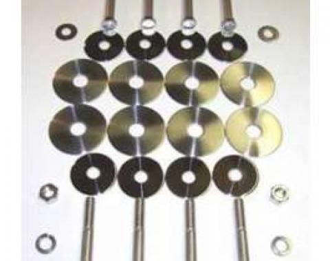 Full Size Chevy Body Mounting Bolt & Washer Set, Stainless Steel, Hardtop & Sedan, 1960-1964