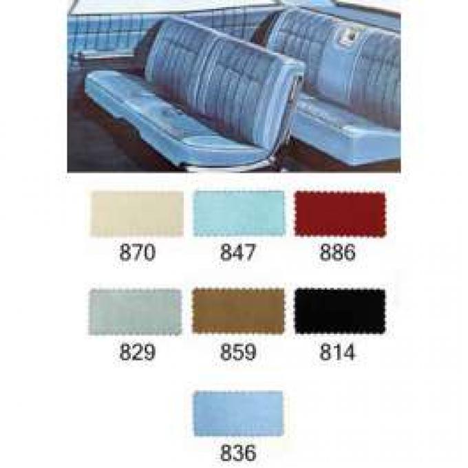 Full Size Chevy Seat Cover Set, Vinyl, 2-Door Hardtop, Impala, 1965