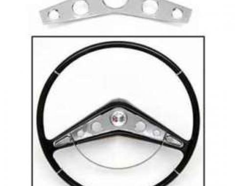 Full Size Chevy Horn Ring Insert, Chrome, Impala, 1958-1960