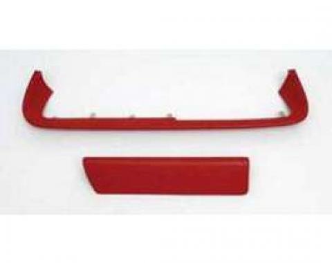 Full Size Chevy Dash Pad Set, Red, 1961-1962