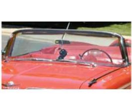 Full Size Chevy Windshield, Tinted & Shaded, Impala Hardtop & Convertible, 1958