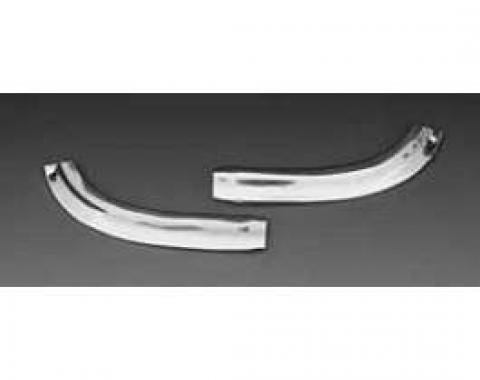 Full Size Chevy Front Fender Lower Eyebrow Moldings, Impala, 1963