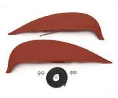 Full Size Chevy Quarter Panel Fender Skirts, 1958