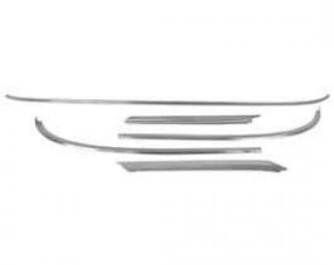 Full Size Chevy Windshield Molding Set, 2-Door Hardtop, Impala, 1963-1964