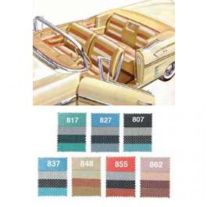 Full Size Chevy Seat Cover Set, Impala Convertible, 1958