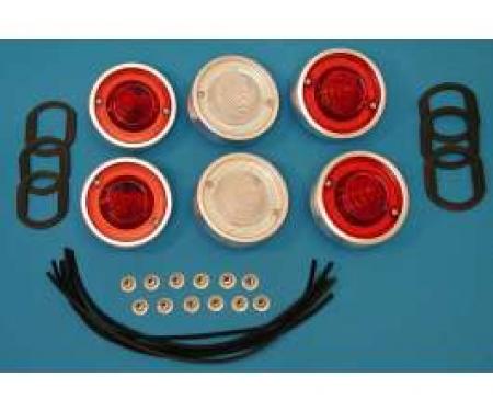 Full Size Chevy Taillight & Back-Up Light Assemblies, Complete, Impala, 1960