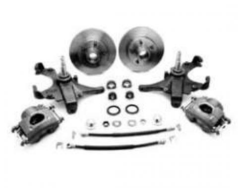 Full Size Chevy Front Drop Spindle Disc Brake Kit, Non-Power, 1958-1964