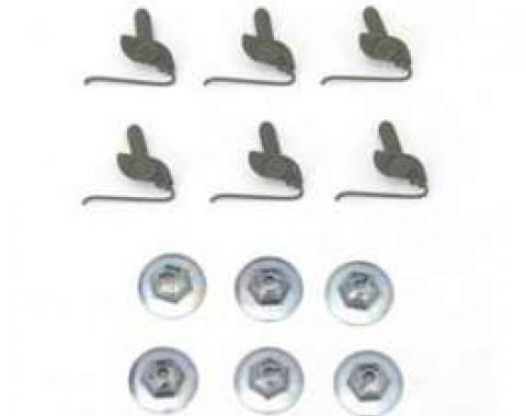 Full Size Chevy T-Bolt Clip & Nut Kit, 1958-1972