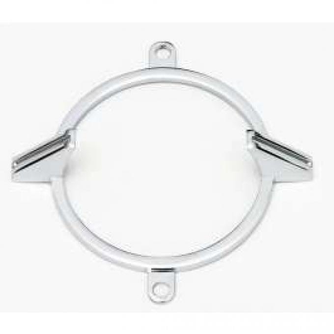 Full Size Chevy Taillight & Back-Up Light Chrome Trim Ring, 1962