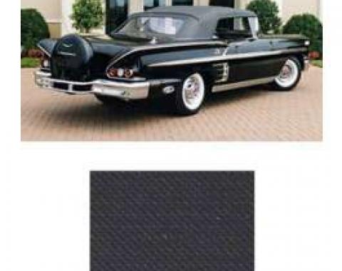 Full Size Chevy Convertible Top, Black, Impala, 1958