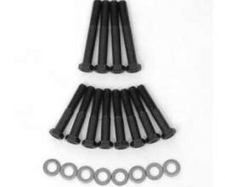 Full Size Chevy Exhaust Manifold Bolt Set, Small Block, 1958-1972