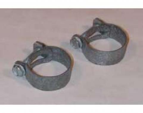 Full Size Chevy Intake To Water Pump Bypass Hose Clamp Set, 348 & 409ci, 1958-1964