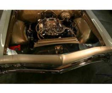 Full Size Chevy Radiator Core Support Filler Panels, Polished, Impala, 1966