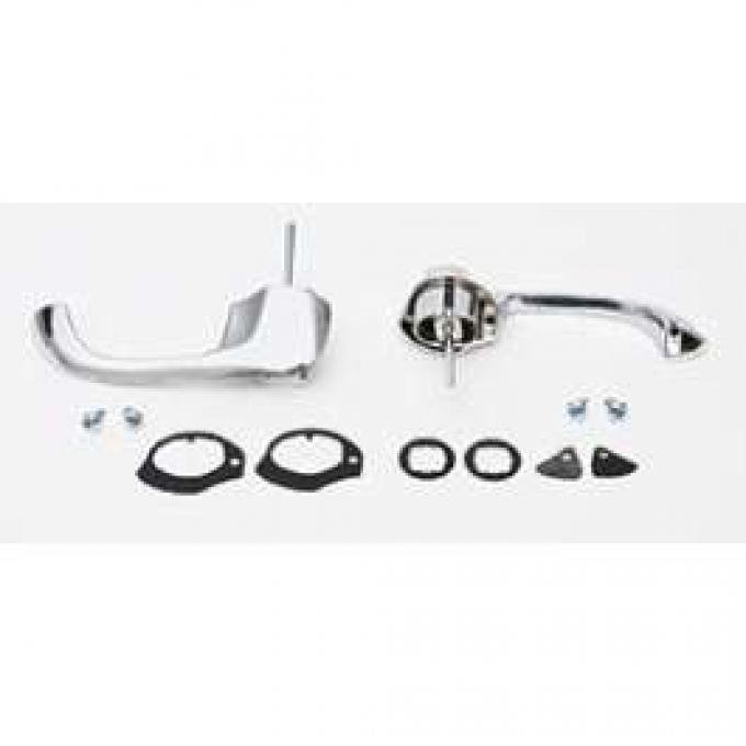 Full Size Chevy Outside Door Handles, 2-Door, 1959