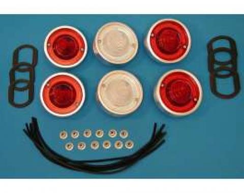 Full Size Chevy Taillight & Back-Up Light Assemblies, Complete, Impala, 1960